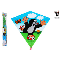 Drak létající Krtek na bruslích plast 68x73cm v sáčku 36ks v boxu Drak létající Krtek na bruslích plast 68x73cm v sáčku 36ks v boxu