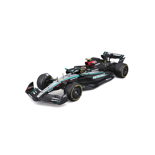 Bburago - RACE F1 v dekorativním boxu, Mercedes-AMG Petronas W15 (2024), #44 Lewis Hamilton, 1:24 Bburago - RACE F1 v dekorativním boxu, Mercedes-AMG Petronas W15 (2024), #44 Lewis Hamilton, 1:24