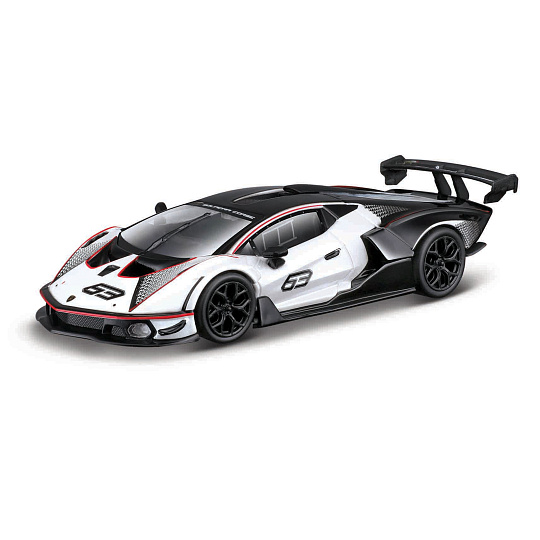 Bburago - RACE, Lamborghini Essenza SCV12, bílá perleť-černá, 1:32