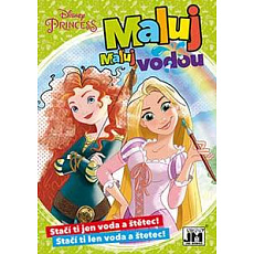 Jiri Models Omalovánka A5 Maluj vodou Disney Princezny