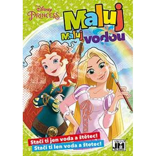 Jiri Models Omalovánka A5 Maluj vodou Disney Princezny