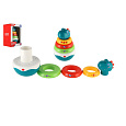 Teddies Roly Poly dinosaurus plast 16cm skládanka pyramida s kroužky se zvukem v krabičce 13x20cm 6m+ 