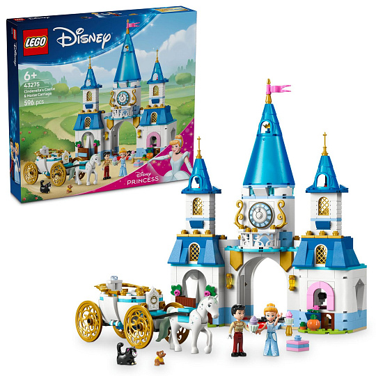 LEGO Disney 43275 Popelčin zámek a kočár s koňmi LEGO Disney 43275 Popelčin zámek a kočár s koňmi