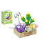 Stavebnice mini KOCO Květinové aranžmá sukulentů plast 232 dílků v krabičce 11x15x6cm
