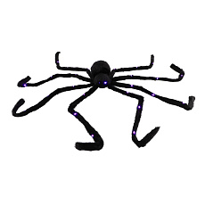 Pavouk velký plyš 125x9cm na baterie se světlem v sáčku 31x23x8cm