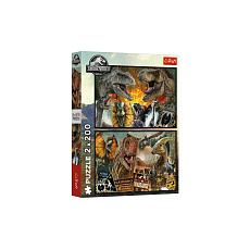 Trefl Puzzle 2v1 Jurský park/Prehistorický svět 2x200 dílků 41x27,5cm v krabici 26x34x4,5cm