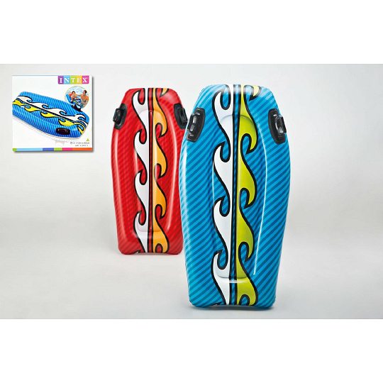 Intex Lehátko/plovací deska s úchyty nafukovací 112x62cm 2 barvy Intex Lehátko/plovací deska s úchyty nafukovací 112x62cm 2 barvy