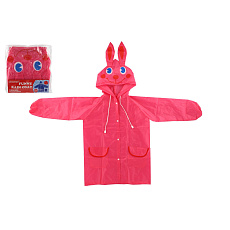 Pláštěnka dětská králík velikost 110-120cm růžová v sáčku 23x25cm Pláštěnka dětská králík velikost 110-120cm růžová v sáčku 23x25cm