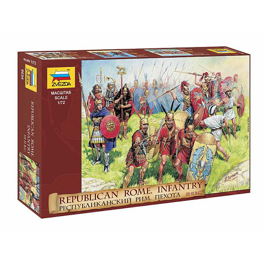 Zvezda Model Kit figurky 8034 - Republican Rome Infantry (RR) (1:72)