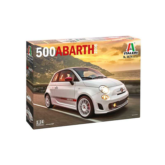 Italeri Model Kit auto 3674 - 500 Abarth (2008) (1:24) Italeri Model Kit auto 3674 - 500 Abarth (2008) (1:24)