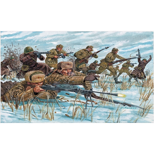 Italeri Model Kit figurky 6069 - WWII -RUSSIAN INFANTRY (WINTER UNIF) (1:72) Italeri Model Kit figurky 6069 - WWII -RUSSIAN INFANTRY (WINTER UNIF) (1:72)