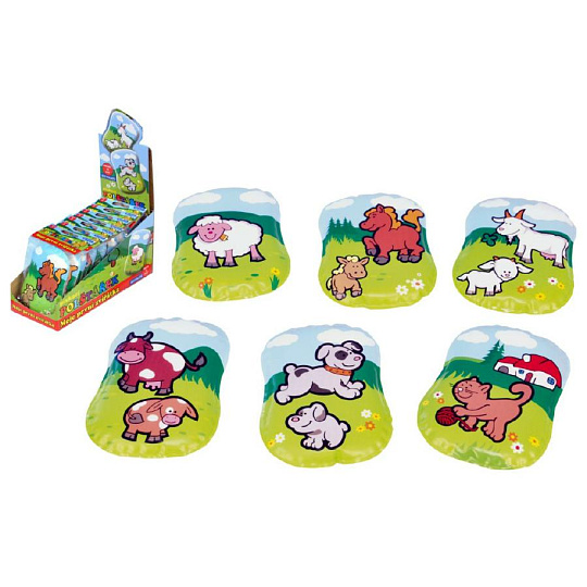 Teddies Polštářek Moje první zvířátka pískací 12x9x2cm asst 6 druhů Teddies Polštářek Moje první zvířátka pískací 12x9x2cm asst 6 druhů