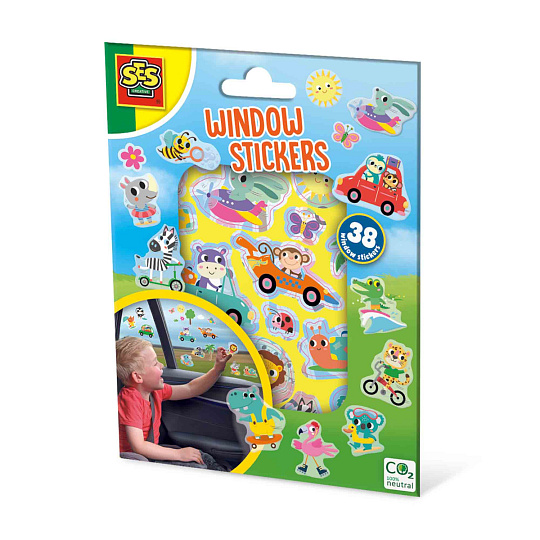 SES Cestovní hra - okenní nálepky mix, 38 ks SES Cestovní hra - okenní nálepky mix, 38 ks