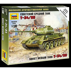 Zvezda Wargames (WWII) tank 6160 - Soviet Medium Tank T-34/85 (1:100)