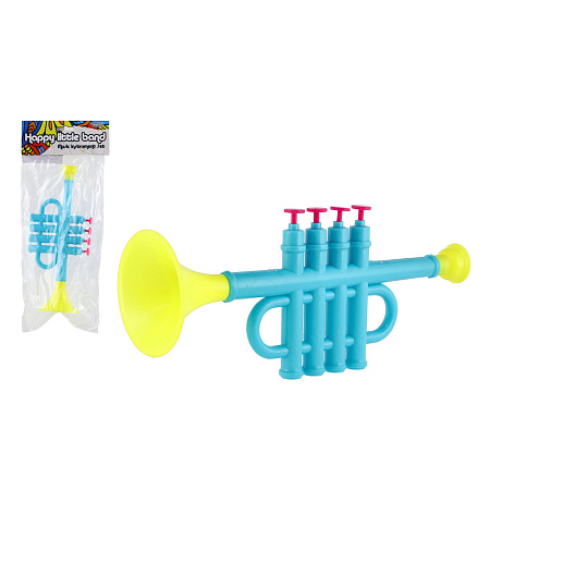Trubka/Trumpeta plast 25cm 2 barvy v sáčku Trubka/Trumpeta plast 25cm 2 barvy v sáčku
