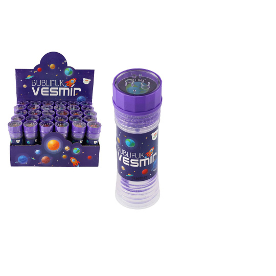 Teddies Bublifuk Vesmír 50ml 11cm mix druhů