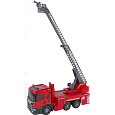 Mikro Trading 2-Play Traffic auto hasiči Scania 51cm na setrvačník na baterie se světlem a zvukem v krabičce     