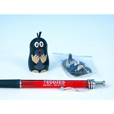 Detoa Krtek magnet udivený dřevo 5cm v sáčku Detoa Krtek magnet udivený dřevo 5cm v sáčku