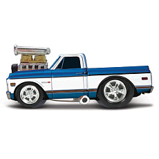 Maisto - Muscle Machines - 1972 Chevrolet C10 Pickup, modro-bílá, 1:64 Maisto - Muscle Machines - 1972 Chevrolet C10 Pickup, modro-bílá, 1:64