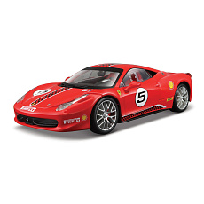 Bburago - RACING, Ferrari 458 Challenge, červená, 1:24