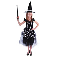 Rappa Dětský kostým netopýrka čarodějnice/Halloween (M) EKO