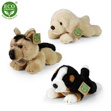 Rappa Plyšový pes ležící 18 cm 3 druhy ECO-FRIENDLY