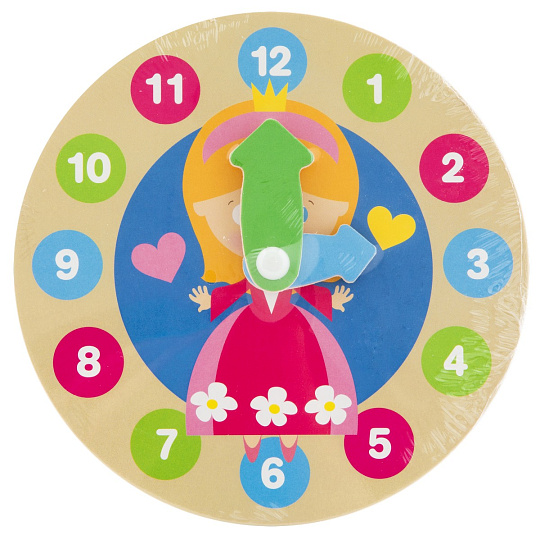 Rappa Moje první dřevěné hodiny o průměru 14 cm Princezna