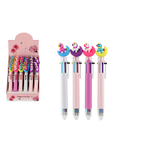 Teddies Propiska/pero jednorožec 6 barev 17 cm plast 4 barvy