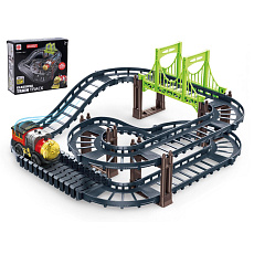 Wiky Vlak/Mašinka s kolejemi plast na baterie v krabici 21x18x6,5cm