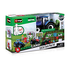 Bburago - FARMLAND, Set Farma s traktorem, assort