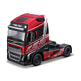 Bburago - Haulers custom cabs, Volvo FH16 Globetrotter 750 XXL, červená, 1:43