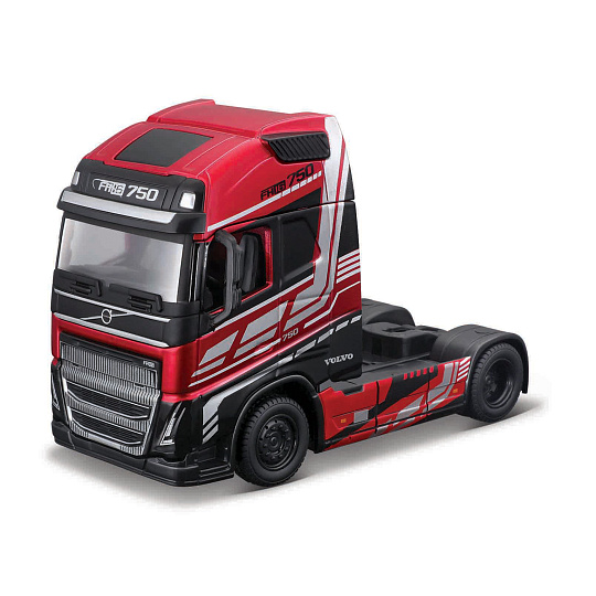 Bburago - Haulers custom cabs, Volvo FH16 Globetrotter 750 XXL, červená, 1:43