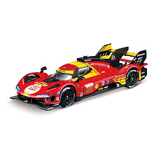 Bburago - RACING, Ferrari 499P - 24H Le Mans Champion 2024 v dekorativním boxu, 1:43