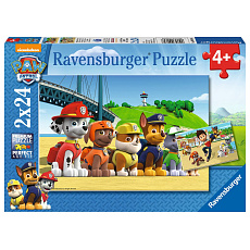 Ravensburger puzzle Tlapková Patrola: Stateční psi 2x24 dílků