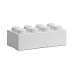 Smartlife LEGO box na svačinu 100 x 200 x 75 mm - bílá