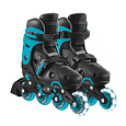 GLOBBER Inline brusle GO SKATES se svítícím předním kolečkem vel. 34-37, černo-modré