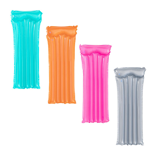 Bestway Nafukovací lehátka, mix barev (růžová, zelená, oranžová, stříbrná), 1,83 x 0,76 m