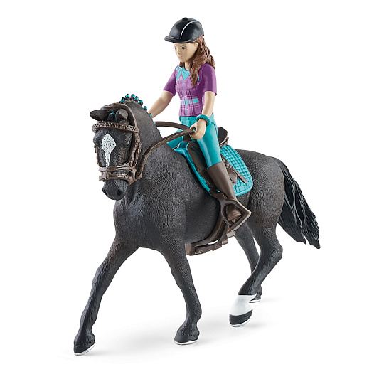Schleich 42541 Hnědovláska Lisa s pohyblivými klouby na koni Schleich 42541 Hnědovláska Lisa s pohyblivými klouby na koni