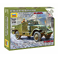 Zvezda Wargames (WWII) military 6273 - Soviet M-3 Scout Car with Machine Gun (1:100)
