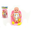 Teddies Miminko plast 18cm s doplňky ve vaničce v sáčku