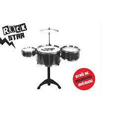 Bicí souprava ROCK STAR plast s příslušenstvím v krabici 23x22x17cm