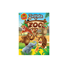 Pracovní sešit 101 aktivit s nálepkami Zvířata v ZOO CZ verze 21x30cm