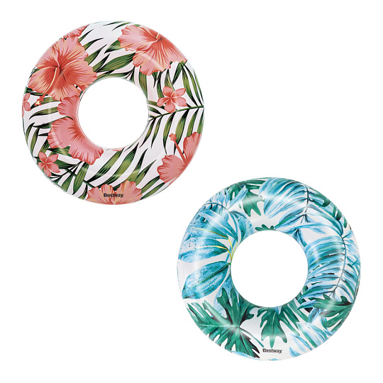 Bestway Nafukovací kruh - Tropical, palmy, 2 druhy, průměr 119cm Bestway Nafukovací kruh - Tropical, palmy, 2 druhy, průměr 119cm