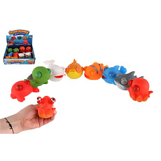 Teddies Zvířátko mořské mačkací antistresové silikon 9-10cm mix druhů Teddies Zvířátko mořské mačkací antistresové silikon 9-10cm mix druhů