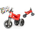 Odrážedlo FUNNY WHEELS Rider Sport červené 2v1, výška sedla 28/30cm nosnost 25kg 18m+ v krabici