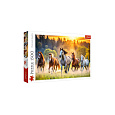 Puzzle Divocí koně 1500 dílků 85x58cm v krabici 40x27x6cm