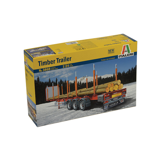 Italeri Model Kit návěs 3868 - TIMBER TRAILER (1:24)