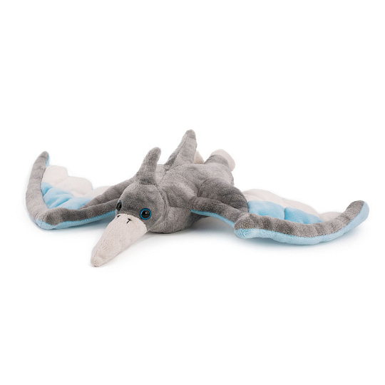 Teddies Pterosaur dinosaurus plyš 40x28cm šedivý 0m+