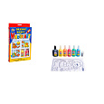 SMT Creatoys Okenní barvy 5x20ml s konturou se třpytkami + předlohy v krabici 16x26x2,5cm