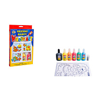 SMT Creatoys Okenní barvy 5x20ml s konturou se třpytkami + předlohy v krabici 16x26x2,5cm SMT Creatoys Okenní barvy 5x20ml s konturou se třpytkami + předlohy v krabici 16x26x2,5cm